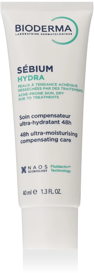 Bioderma Sebium Hydra Moisturising Compensating Creme Drėkinamasis kremas veidui, 40 ml