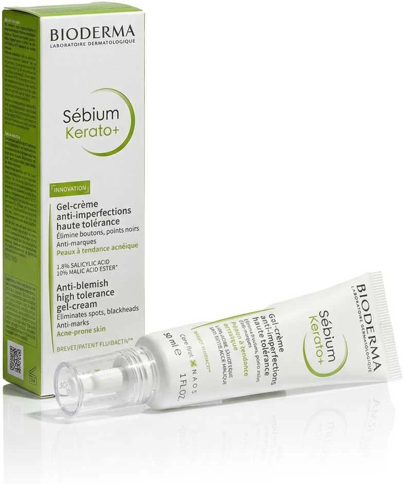 Bioderma Sébium Kerato+ Gelis-kremas aknės paveiktai odai ,30 ml