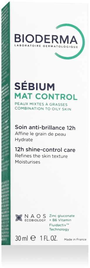 Bioderma Sébium Mat Control 12h Shine-Control Care, 30 ml