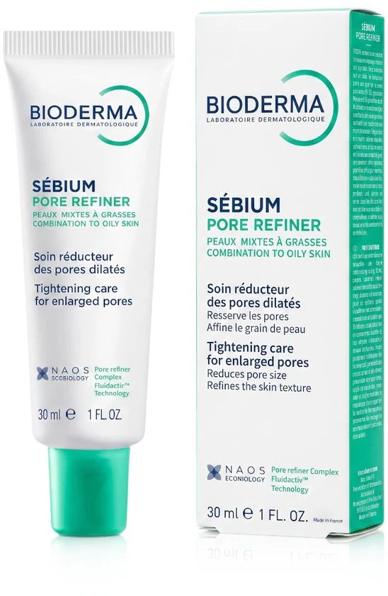 Bioderma Sebium Pore Refiner Tightening Care For Enlarged Pores For Combination/Oily Skin, 30 ml