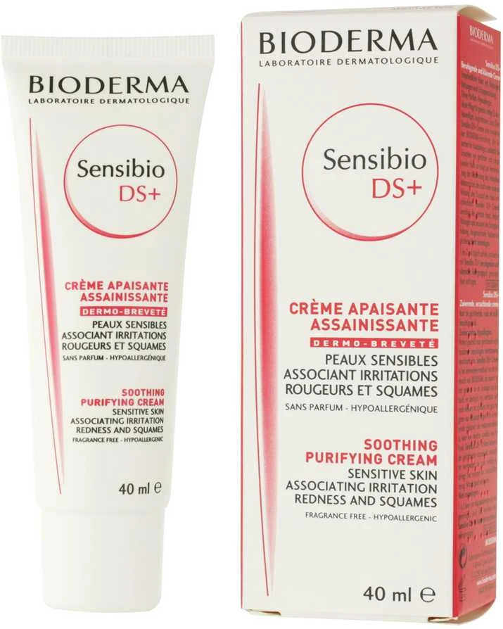 Bioderma Sensibio Ds+ Jautrios ir paraudusios odos veido kremas, 40 ml