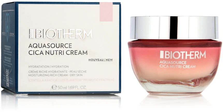 Biotherm Aquasource Cica Nutri Cream Drėkinamasis veido kremas, 50 ml