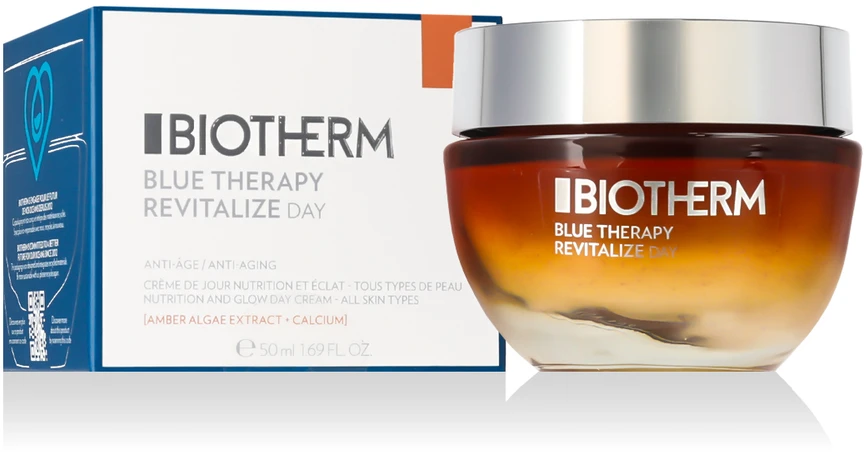 Biotherm Mėlyna Therapy Amber Algae Day Kreminis odą atnaujinantis dieninis veido kremas, 50 ml