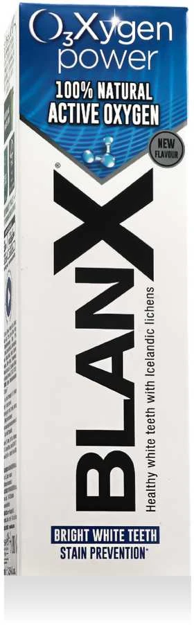 BlanX O3X Pro Shine Whitening Toothpasta balinanti dantų pasta su aktyviuoju deguonimi 75ml