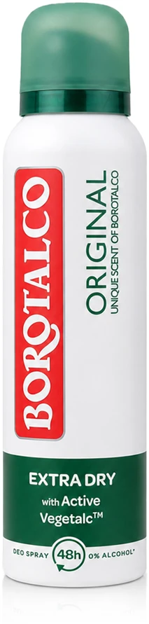 Borotalco Original Dezodorantas Purškiklis purškiamas dezodorantas, 150 ml