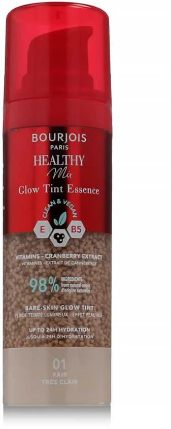 BOURJOIS Paris Healthy Mix Clean & Vegan Glow Tint Essence makiažas