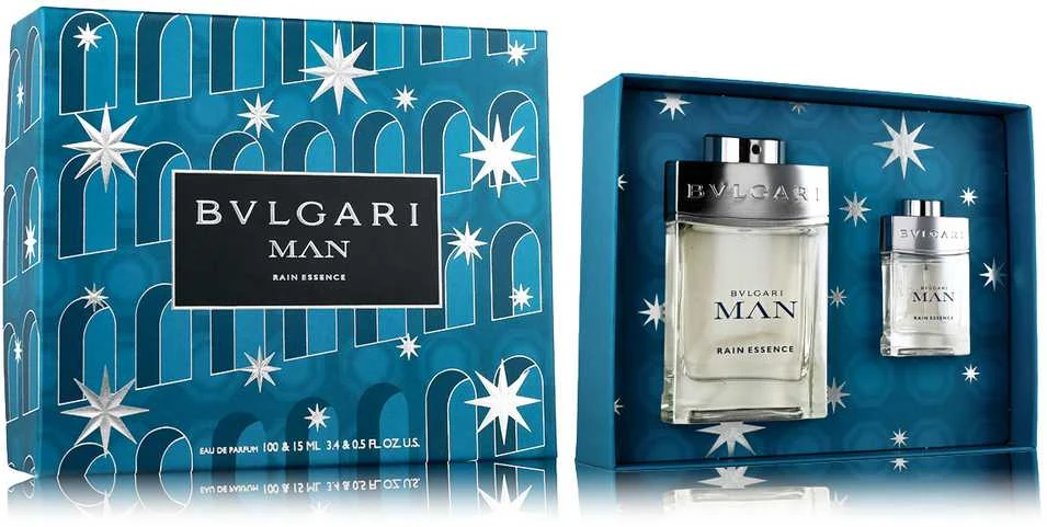 Bvlgari Rain Essence Xmas 2023 Set rinkinys vyrams (EDP, 100 ml + EDP, 15 ml)