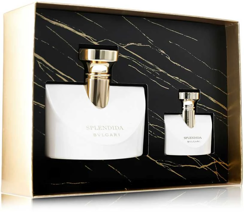 „Bvlgari“ rinkinys: „Splendida Patchouli Tentation EDP“, Moterims, 100 ml + „Splendida Patchouli Tentation Au de Parfum“, Moterims, 15 ml * Miniatiūra moterims