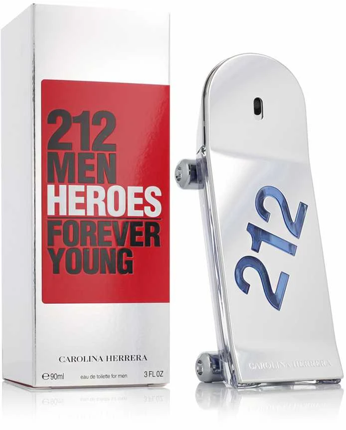 Carolina Herrera 212 Vyrų herojai tualetinis vanduo 90ml