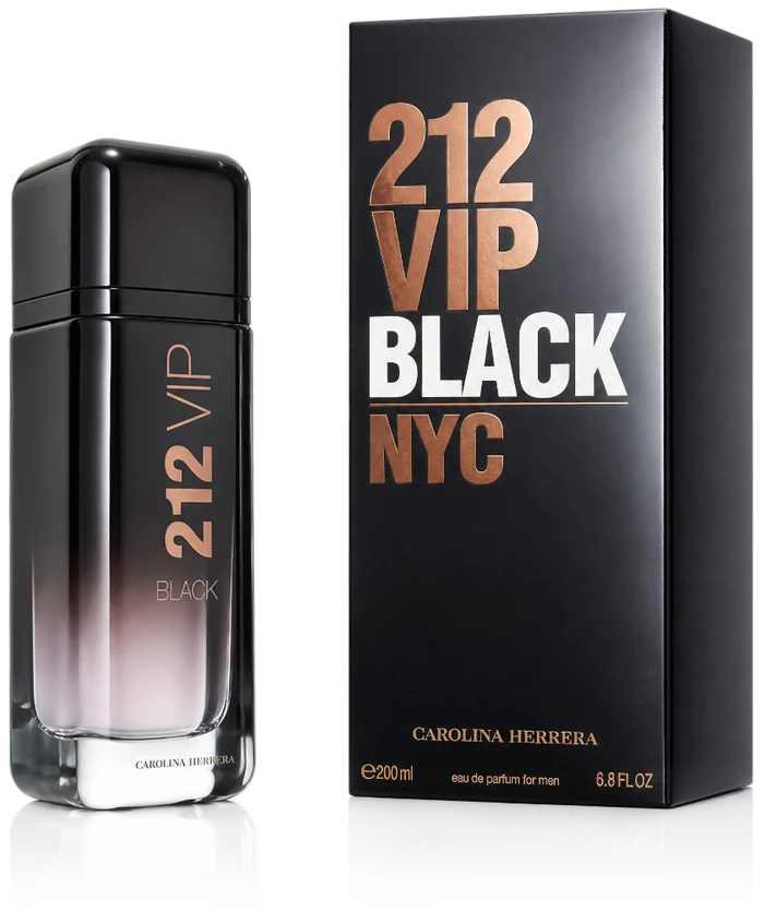 Carolina Herrera 212 Vip Juodas EDP parfumuotas vanduo vyrams, 200 ml
