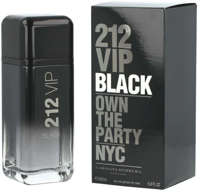 Kvepalai vyrams Carolina Herrera 212 VIP Black EDP, 200 ml
