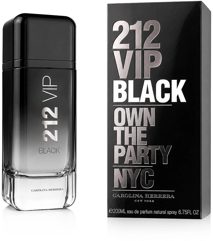 Kvepalai vyrams Carolina Herrera 212 VIP Black EDP, 200 ml