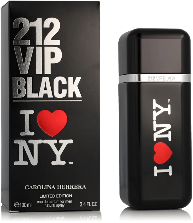 Carolina Herrera 212 Vip Vyrai Juodas I Love Ny EDP purškalas 100ml