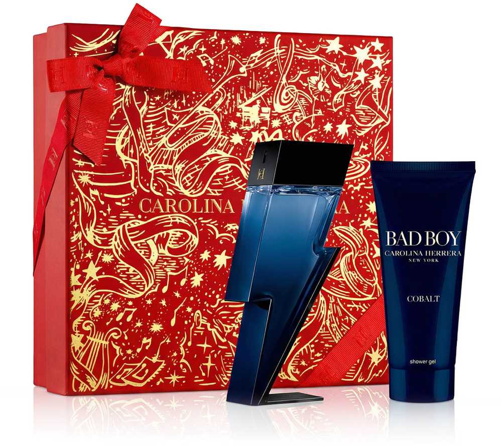 Carolina Herrera Bad Boy Cobalt Électrique EDP rinkinys vyrams (EDP 100 ml + Dušo želė 100 ml)