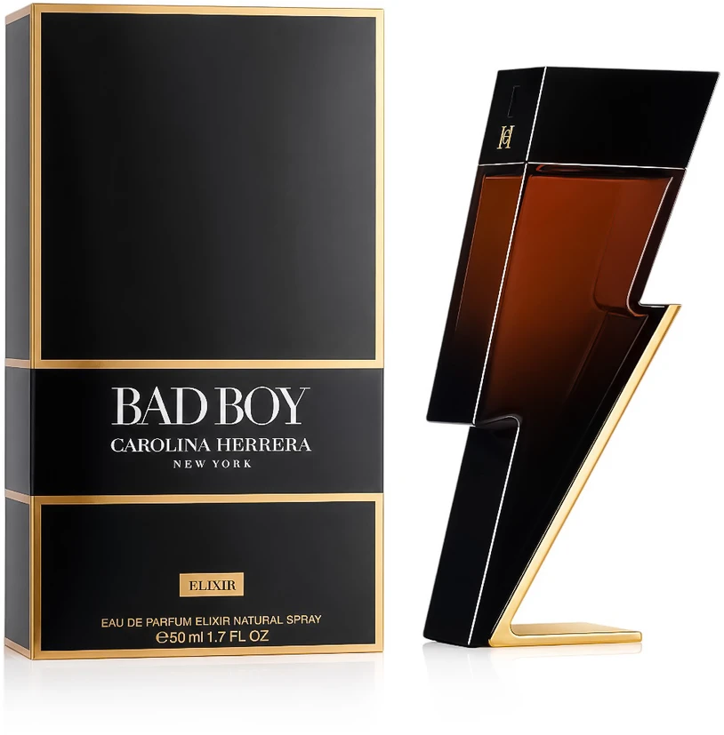 Carolina Herrera Bad Boy Eliksyras EDP parfumuotas vanduo vyrams, 50 ml