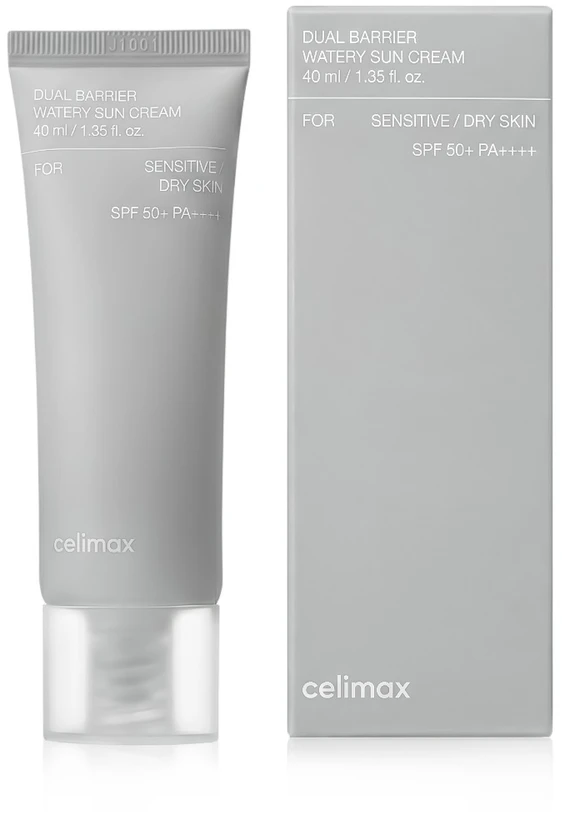Celimax Dual Barrier Watery Sun Cream SPF50+ PA++++ drėkinamasis kremas nuo saulės, 40 ml