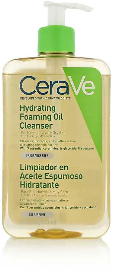 Drėkinamasis putojantis prausimosi aliejus Cerave Hydrating Foaming Oil Cleanser, 473 ml