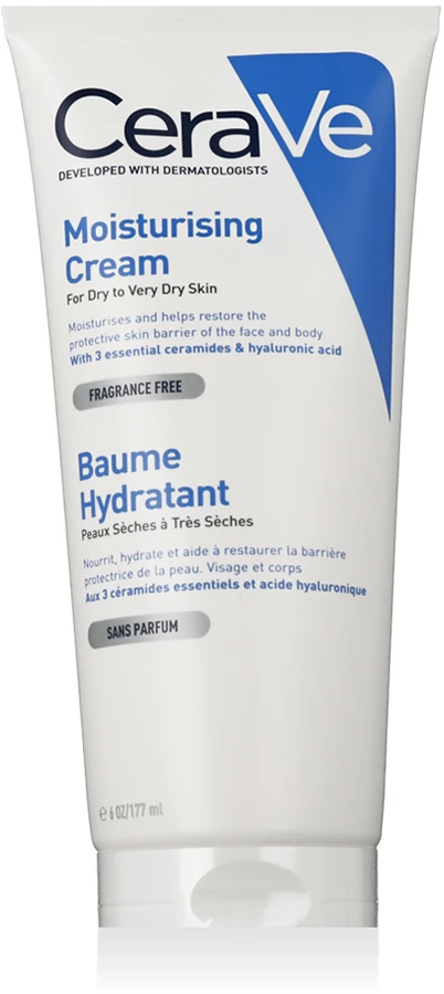 Drėkinamasis veido ir kūno kremas sausai ir labai sausai odai Cerave Moisturising Cream, 177 ml