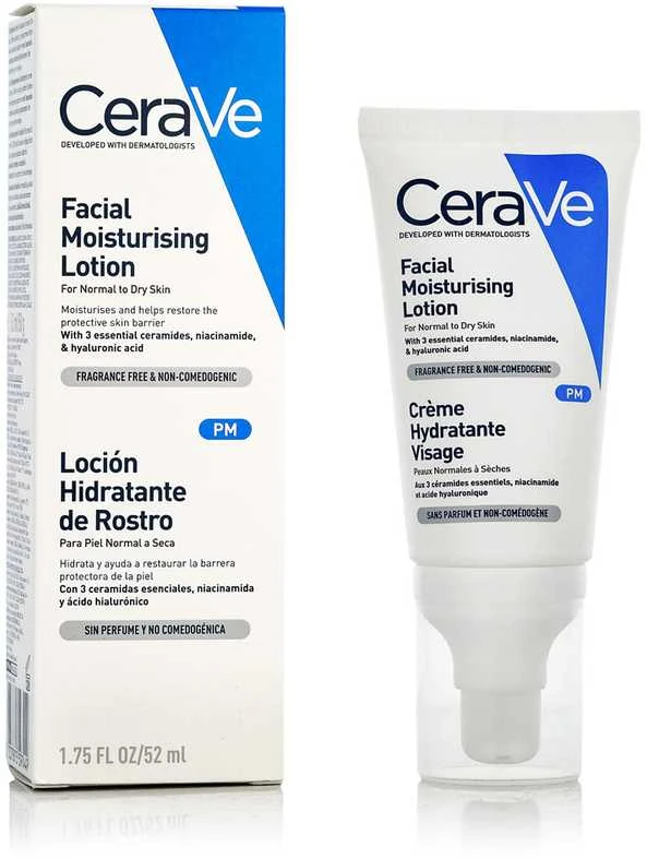 Drėkinamasis veido losjonas Cerave Facial Moisturising Lotion, 52 ml