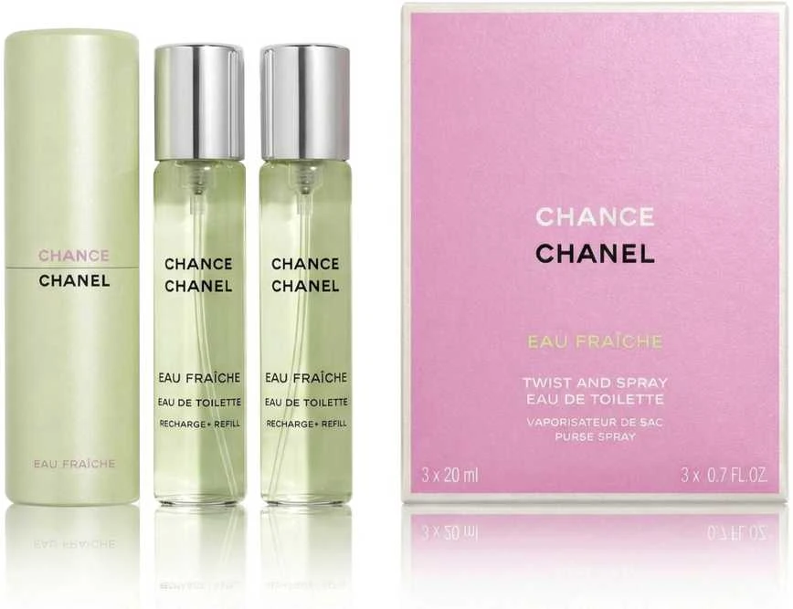 Chanel Chance Eau Fraiche rinkinys moterims, EDT 3 x 20 ml