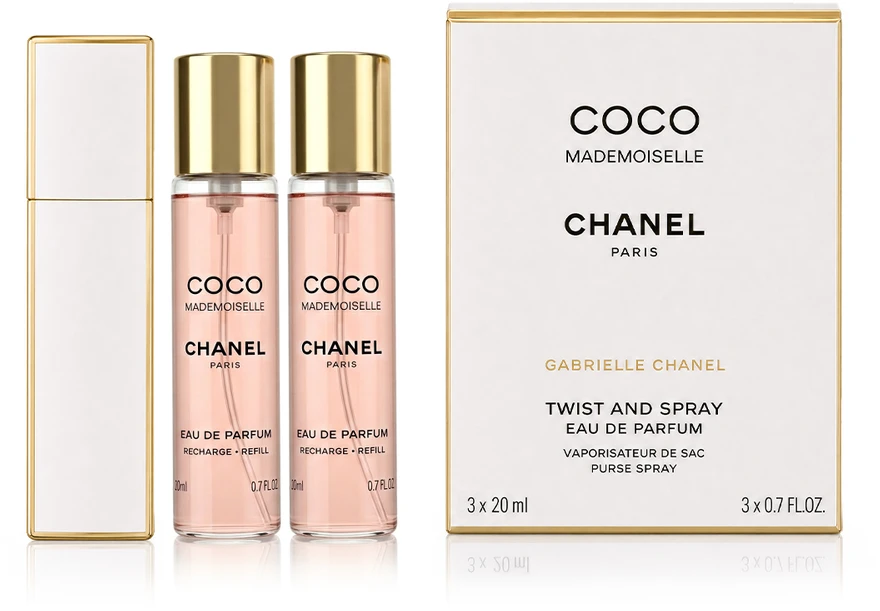 Chanel Coco Mademoiselle EDP parfumuotas vanduo moterims, 3x20 ml