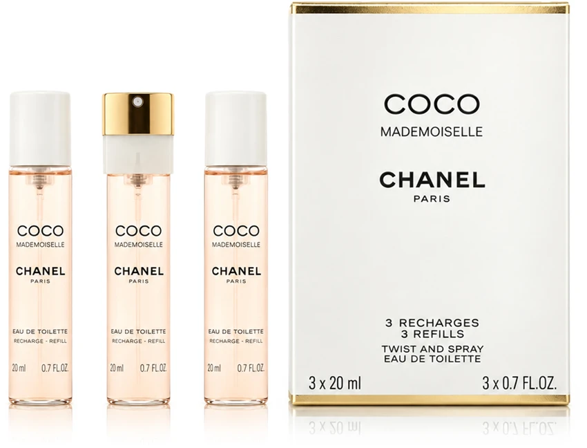 Chanel Coco Mademoiselle EDT tualetinis vanduo moterims, 3x20 ml
