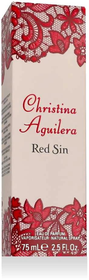 Christina Aguilera Raudona Sin EDP parfumuotas vanduo moterims, 75 ml
