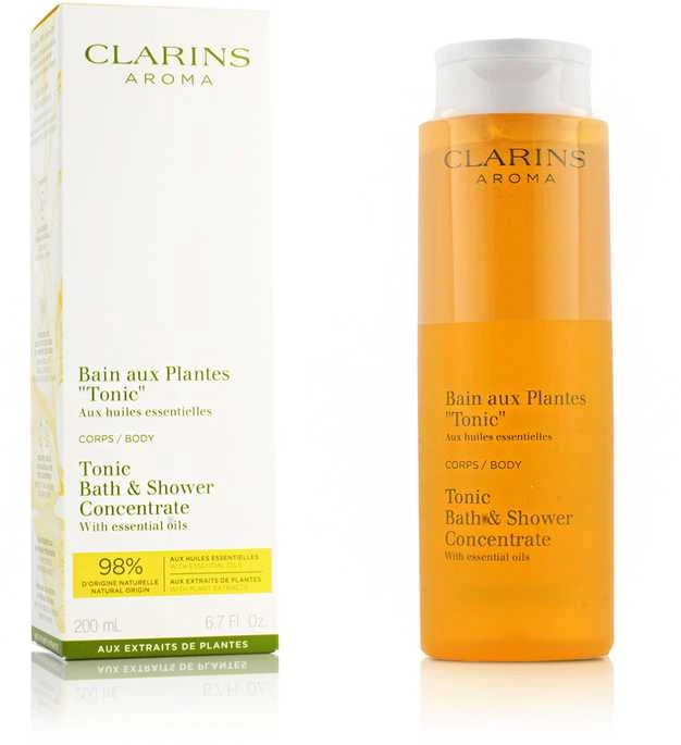 Clarins Tonikas Bath & Shower Concentrate koncentruotas dušo gelis, 200 ml