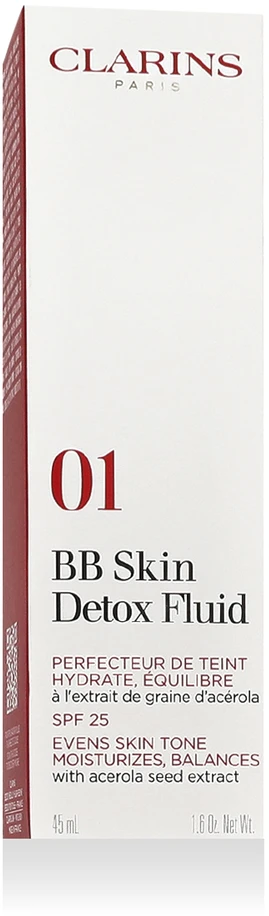Daugiafunkcis BB veido kremas su SPF25 Clarins Skin Detox Fluid N: 01 Light, 45 ml