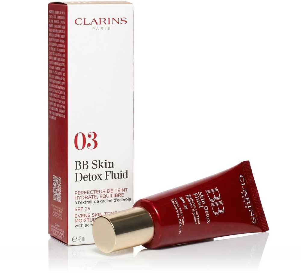 Daugiafunkcis BB veido kremas su SPF25 Clarins Skin Detox Fluid N: 03 Dark, 45 ml