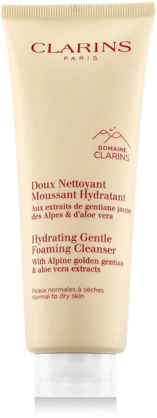 Clarins Hydrating švelnus Foaming Valiklis veido prausiklis normaliai / sausai odai, 125 ml