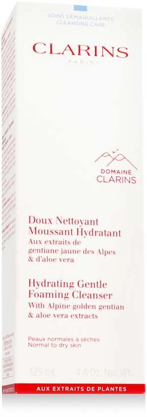 Clarins Hydrating švelnus Foaming Valiklis veido prausiklis normaliai / sausai odai, 125 ml