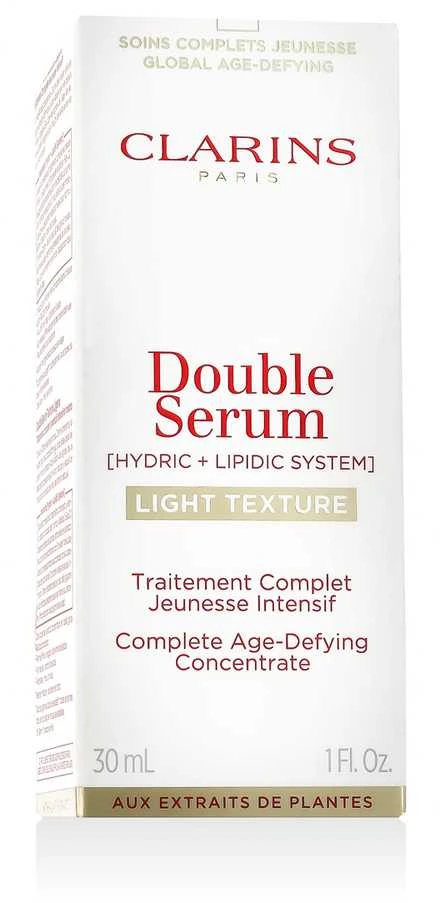 „Clarins Double Serumas“ lengvos tekstūros odos serumas, 30 ml