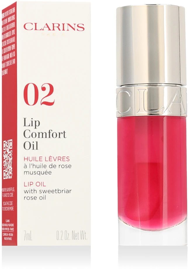 Lūpų aliejus Clarins Lip Comfort Oil 02 Raspberry, 7 ml