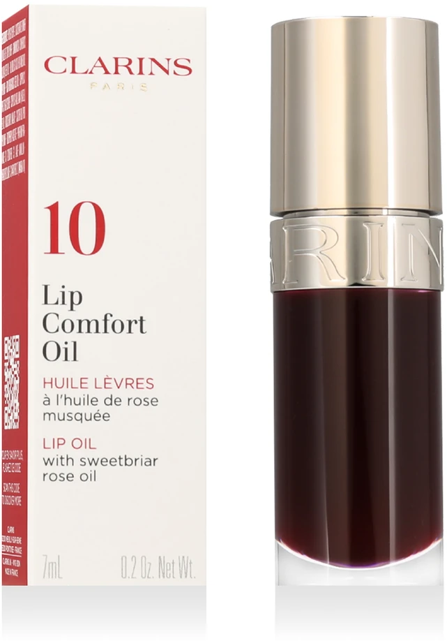 Lūpų aliejus Clarins Lip Comfort Oil 10 Plum, 7 ml