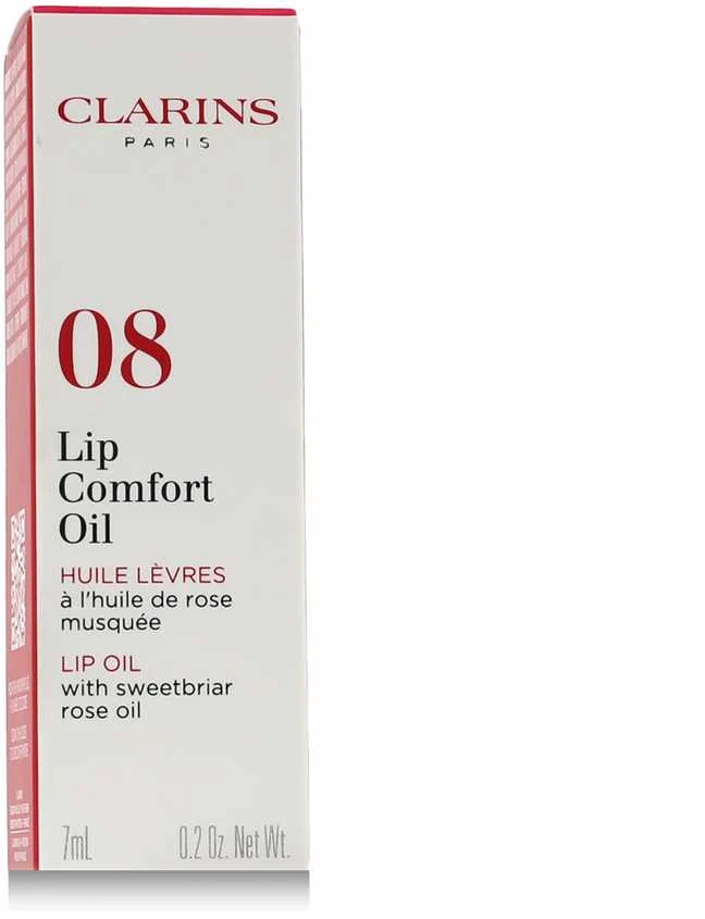 Lūpų aliejus Clarins Lip Comfort Oil 08 Strawberry, 7 ml