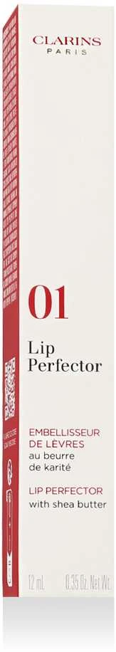 Clarins Lip Perfector Shimmer Lūpų blizgis lūpų blizgis, atspalvis: 01 Rose Shimmer, 12 ml