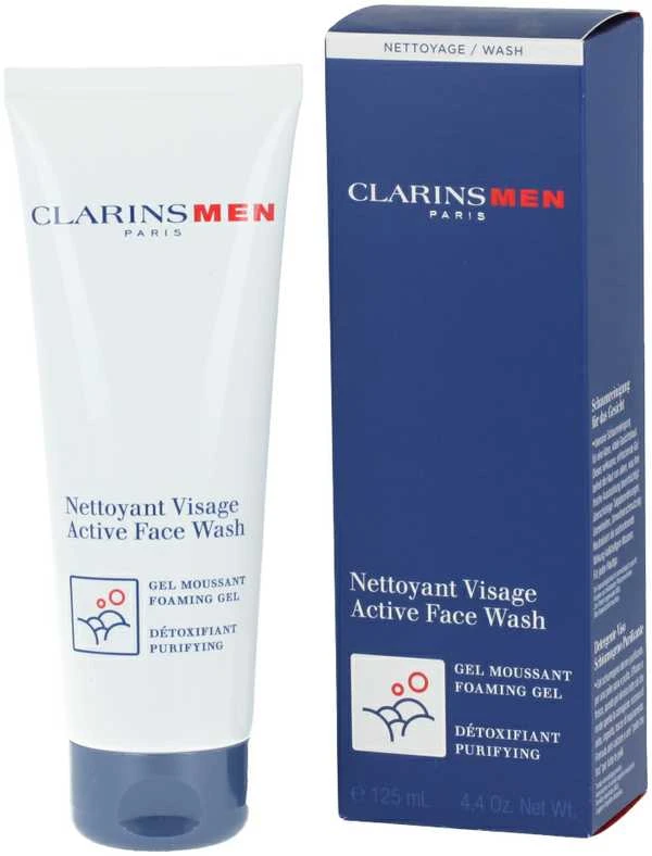 "Clarins" valomasis putojantis gelis vyrams vyrams ("Active Face Wash") 125 ml