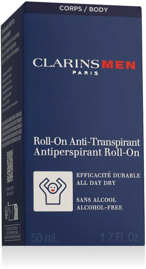 Clarins Men Antiperspirant Deo Roll-On rutulinis dezodorantas-antiperspirantas vyrams, 50 ml