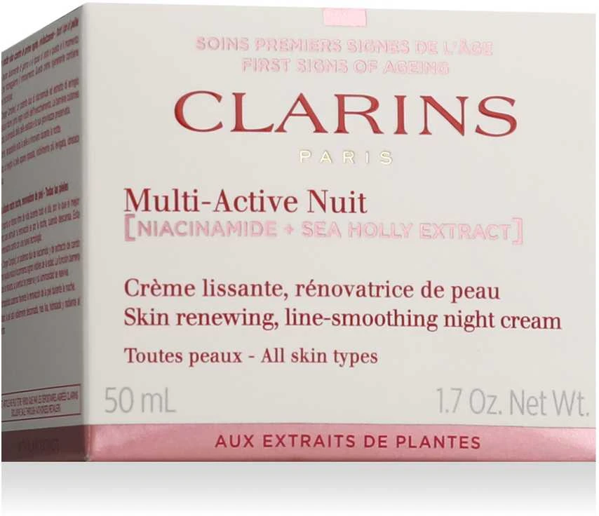 Clarins Multi-Active Nuit Night Kreminis naktinis veido kremas visiems odos tipams, 50 ml