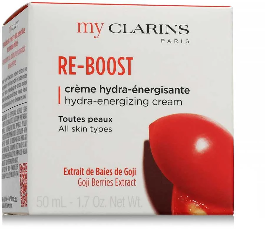 Clarins My Clarins Re-Boost Hydra-Energizing Kreminis drėkinantis ir energijos suteikiantis kremas visų tipų veido odai, 50 ml