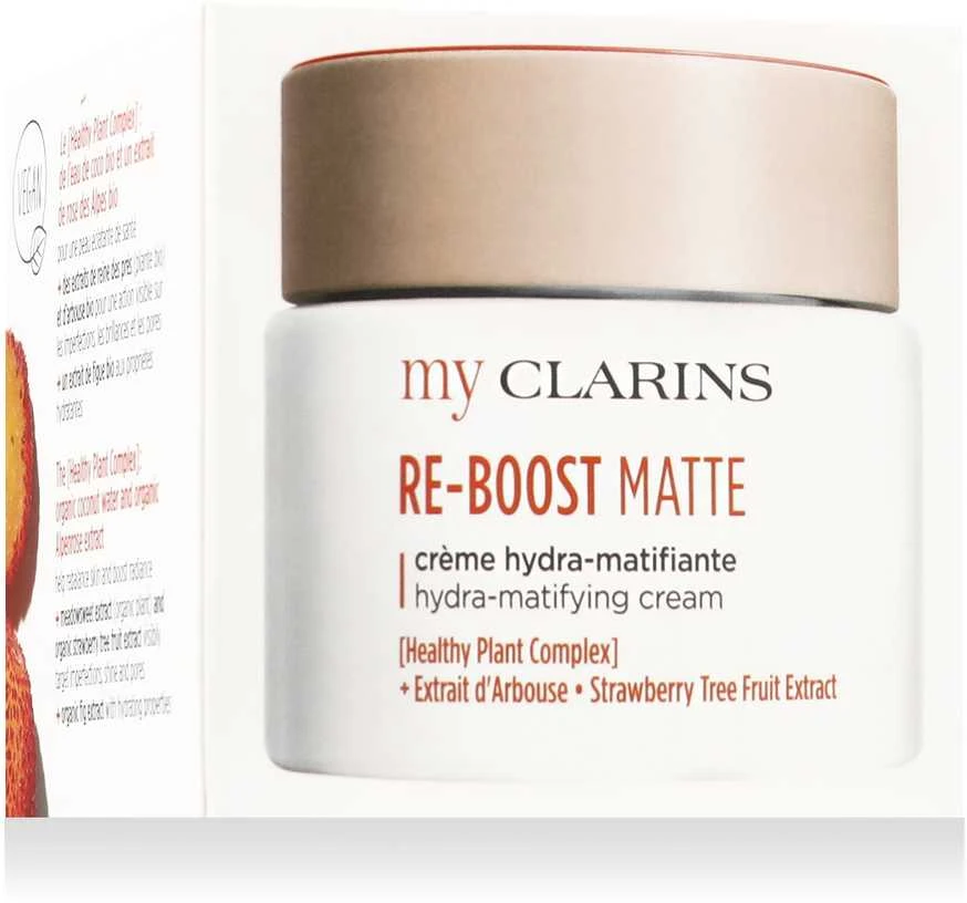 Clarins My Clarins Re-Boost Matte Hydra-Matifying Kreminis drėkinantis matinį efektą suteikiantis kremas mišriai / riebiai veido odai, 50 ml