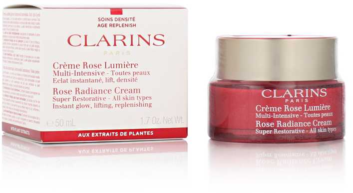 Clarins Rose Radiance Day Kreminis moterims, 50 ml