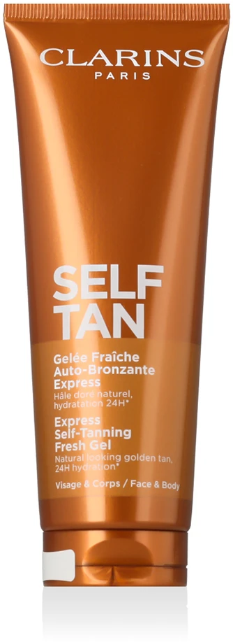 „Clarins Self Tan Express“ gaivusis savaiminio įdegio gelis, 125 ml