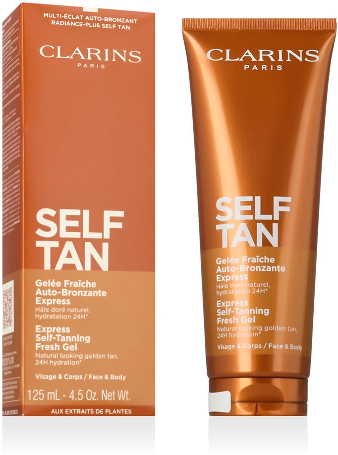 „Clarins Self Tan Express“ gaivusis savaiminio įdegio gelis, 125 ml