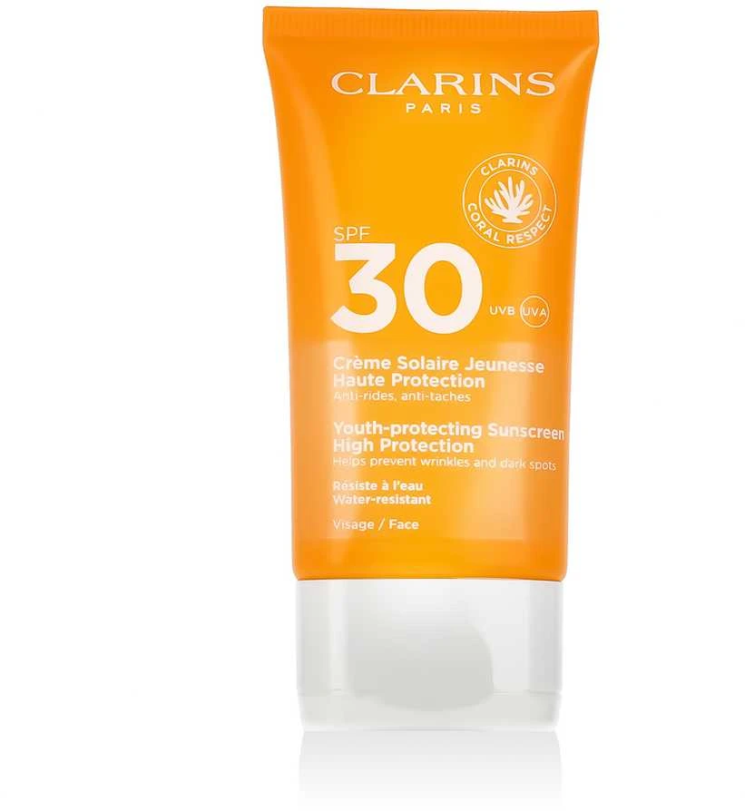 Clarins jaunystę apsaugantis kremas nuo saulės SPF30, 50 ml