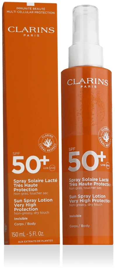 Clarins Milky Sun Purškiklis SPF50+, 150 ml