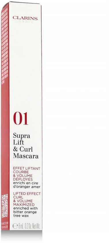 Clarins Supra Volume Blakstienų tušas #01 Intense Juodas, 8 ml