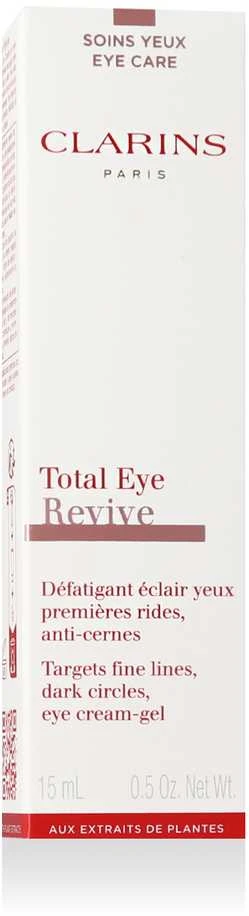 Clarins Total Eye Revive Paakių kremas-Gel paakių kremas, 15 ml