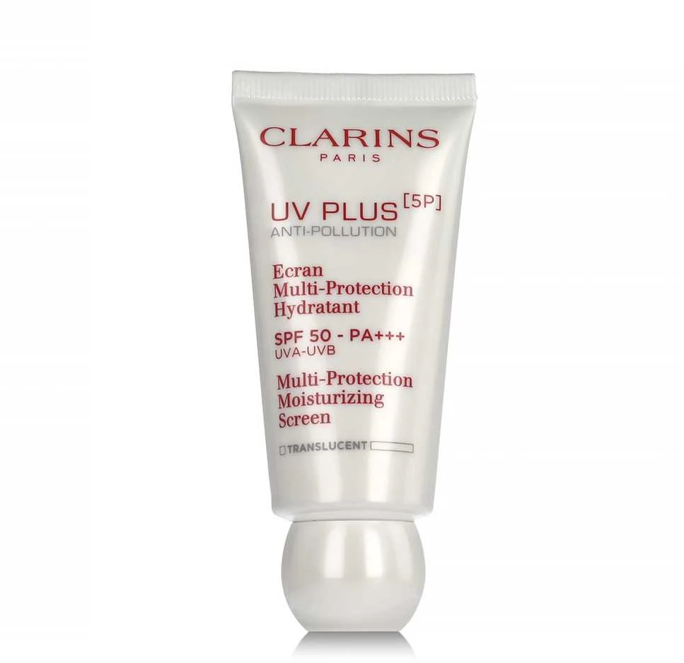 „Clarins UV Plus [5P]“ daugiafunkcinis drėkinamasis kremas nuo saulės SPF50, 30 ml